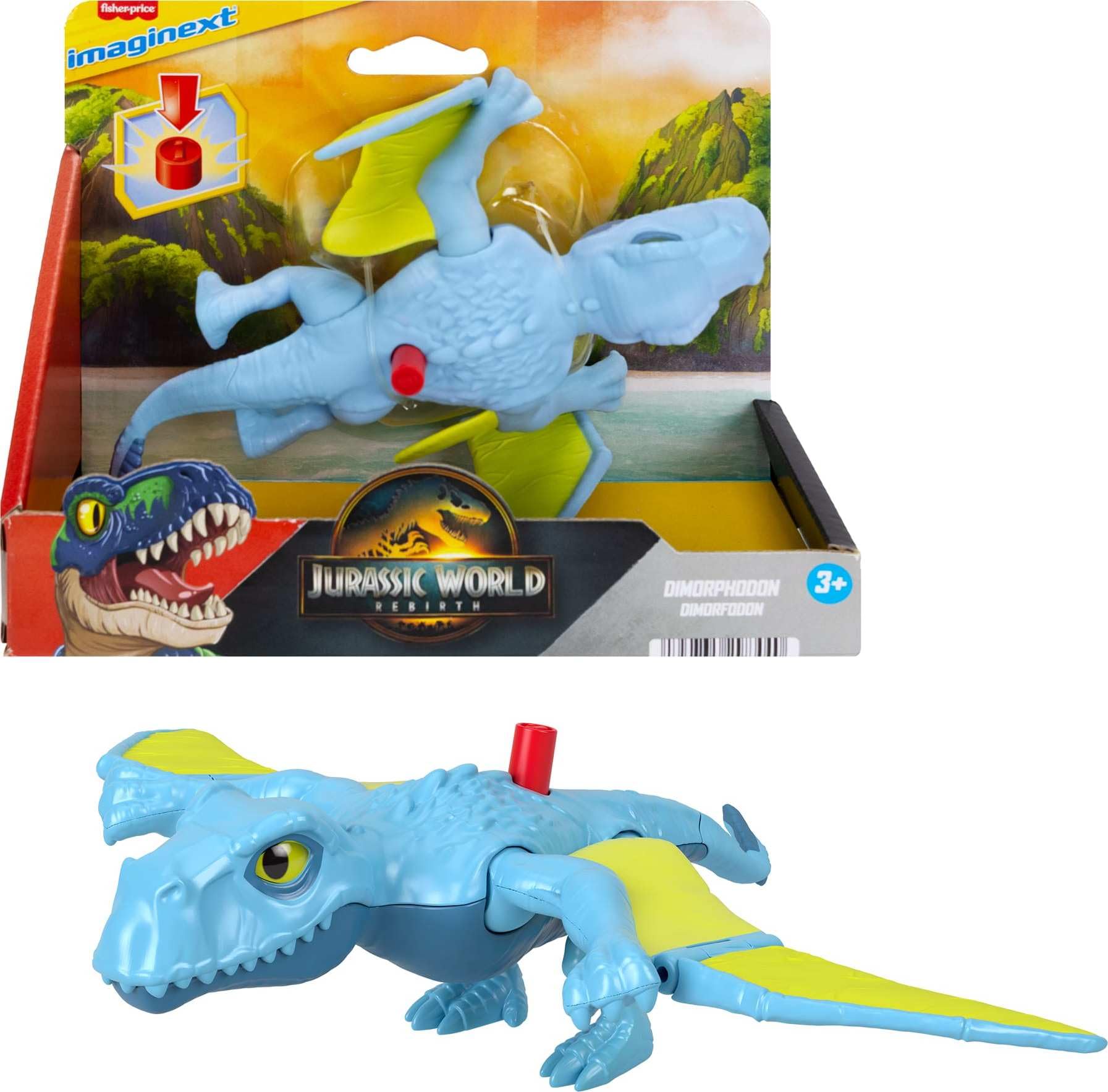dino13様 Fisher-Price Imaginext Jurassic World Dinosaur Action Figure with